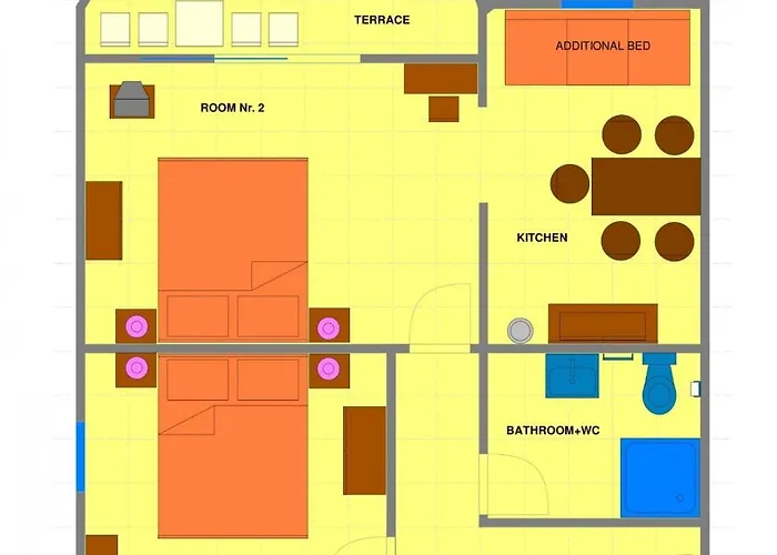Apartment In With Sea View, Balcony, Air Conditioning, Wifi 4623-6